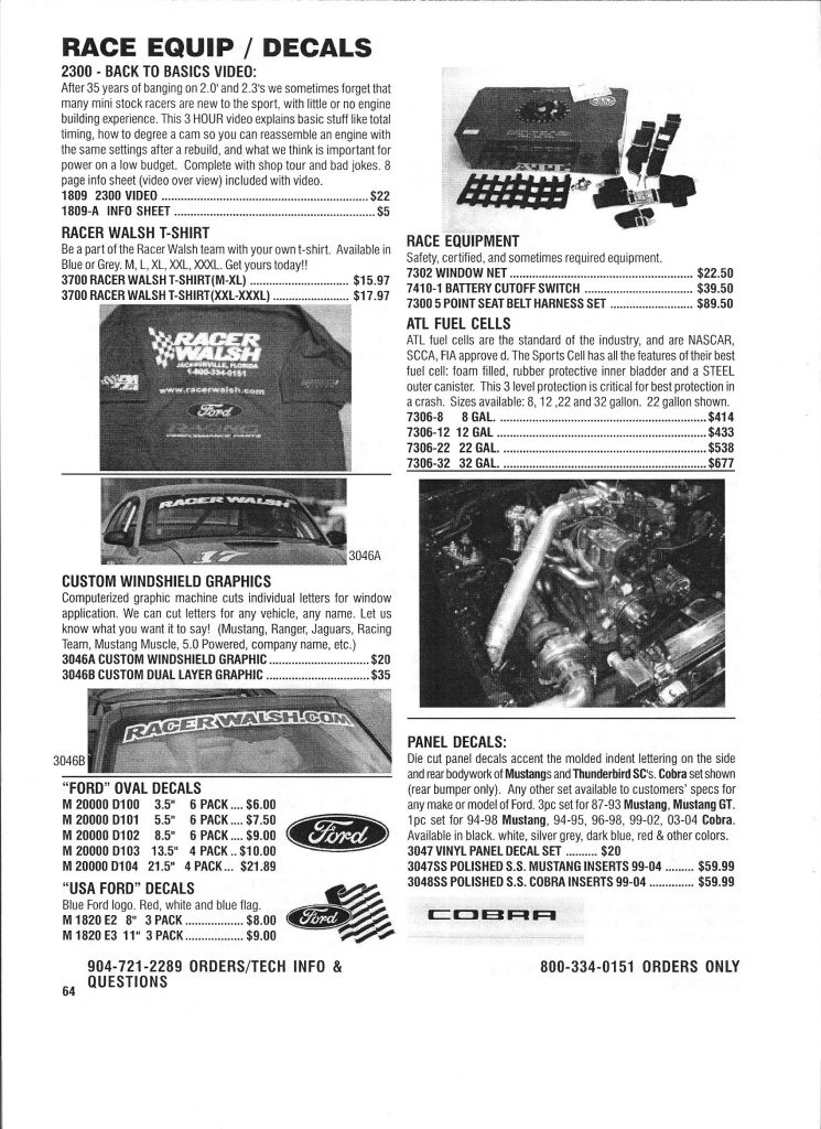Catalog 29 Racer Walsh