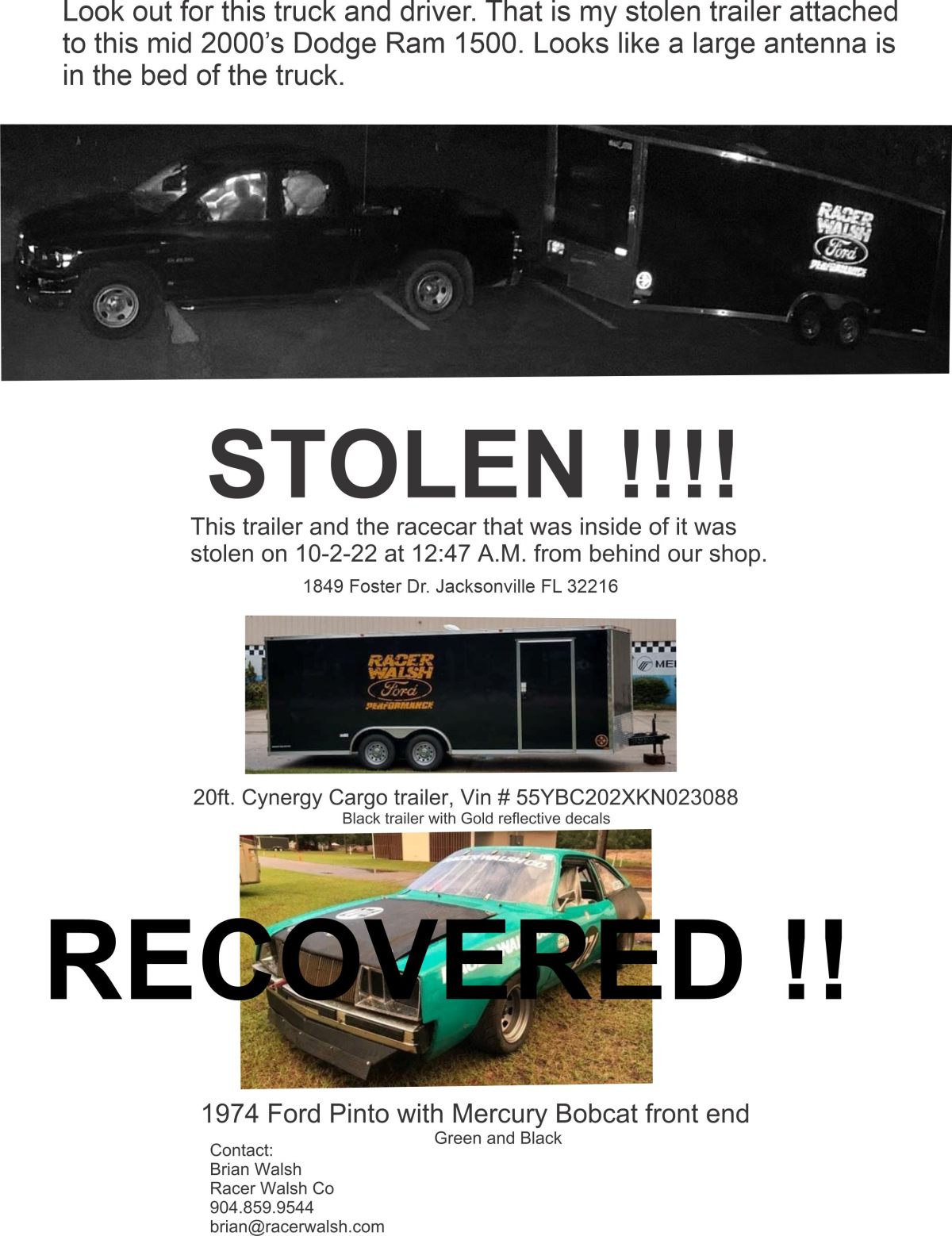 walsh pb elite racer